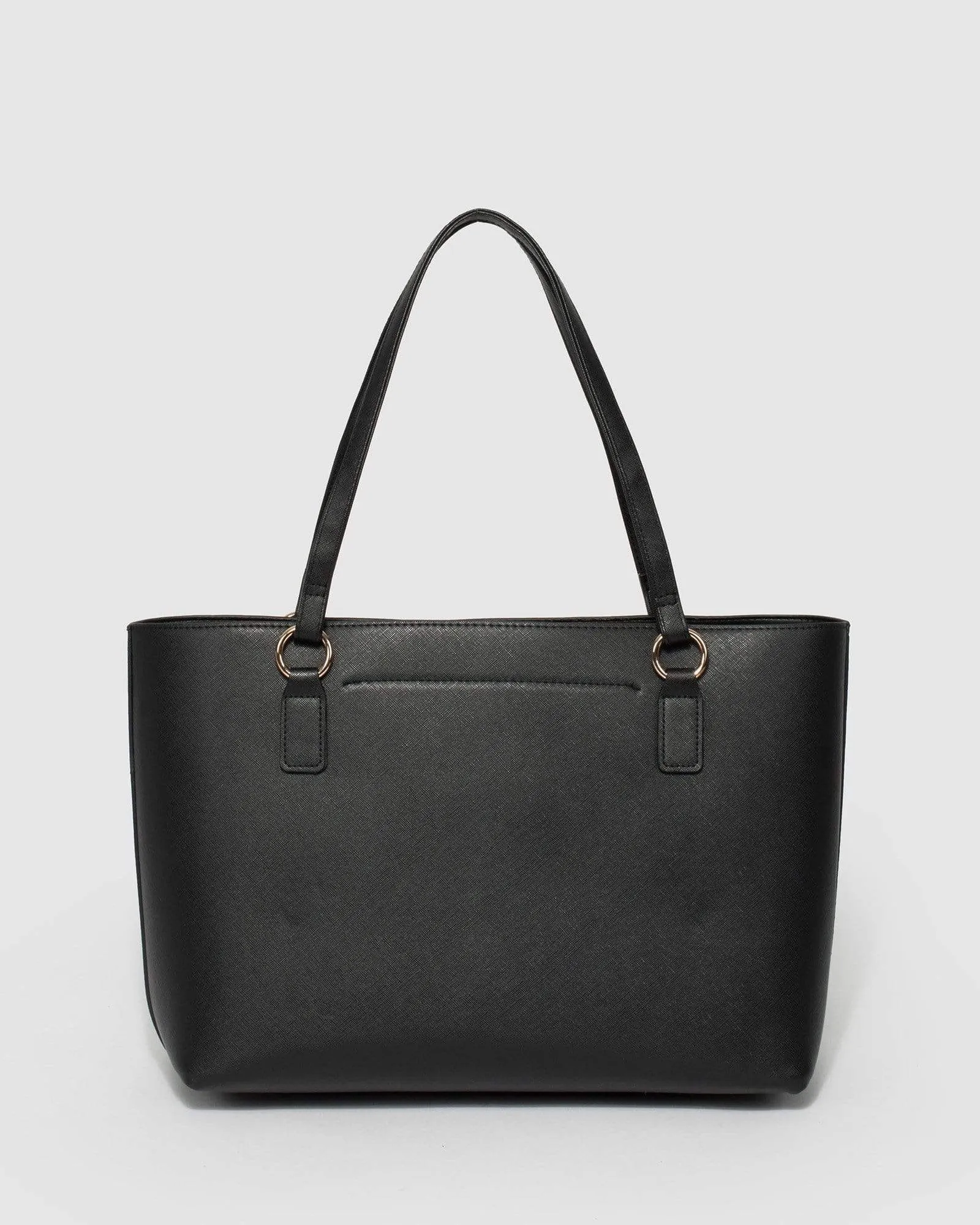 Black Angelina Scarf Tote Bag