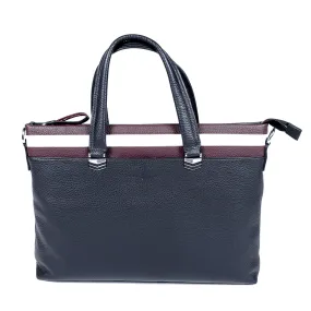 Black Genuine Leather Laptop Bag- GL - 888