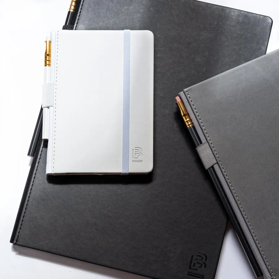 Blackwing Medium Slate Notebook - Black Cover - Plain