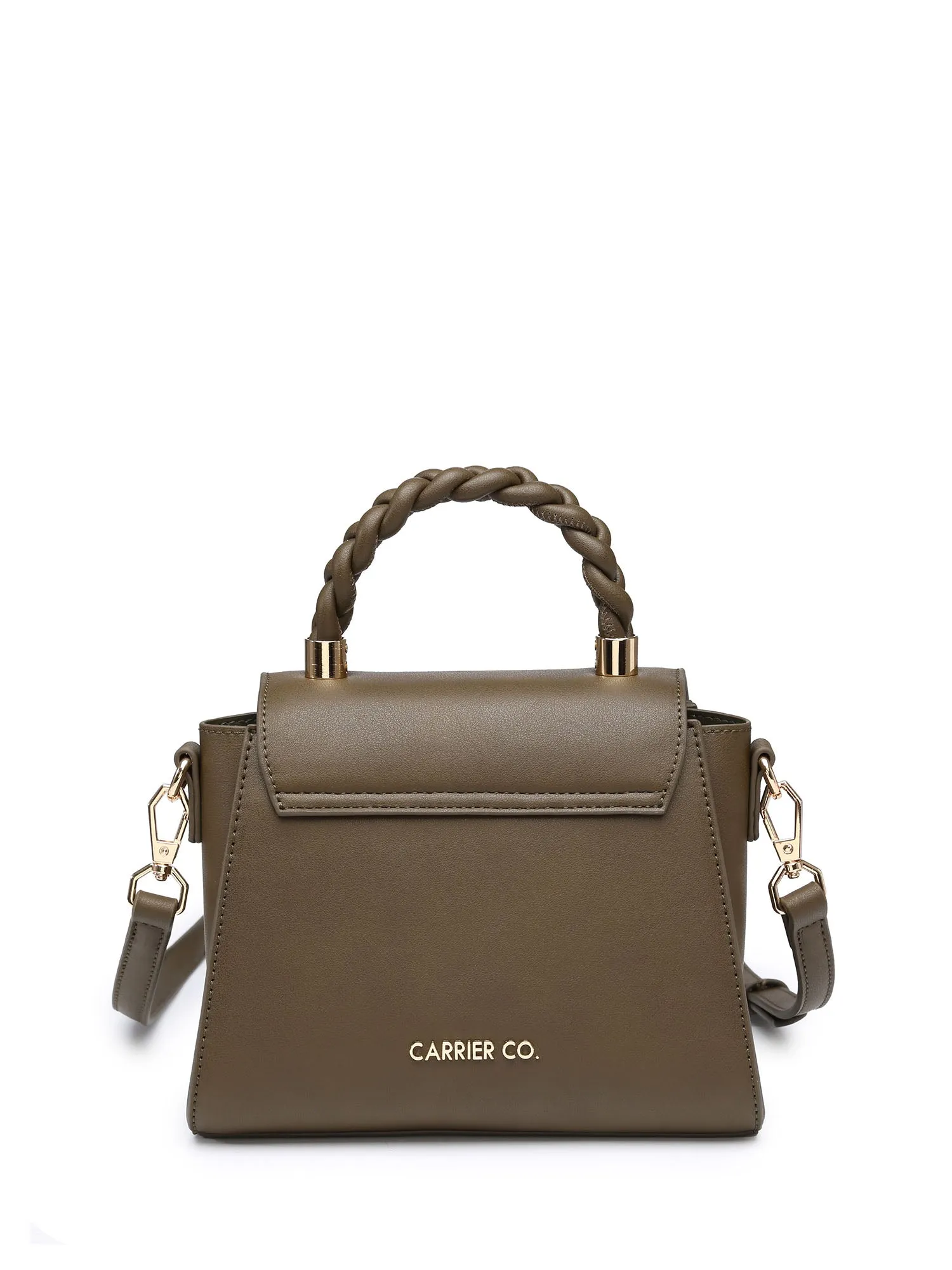 Braided Top Handle Crossbody Bag