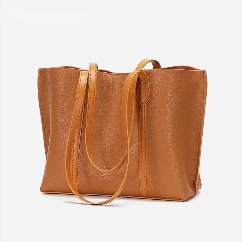 Brown Leather Tote Handbags for Women L2042