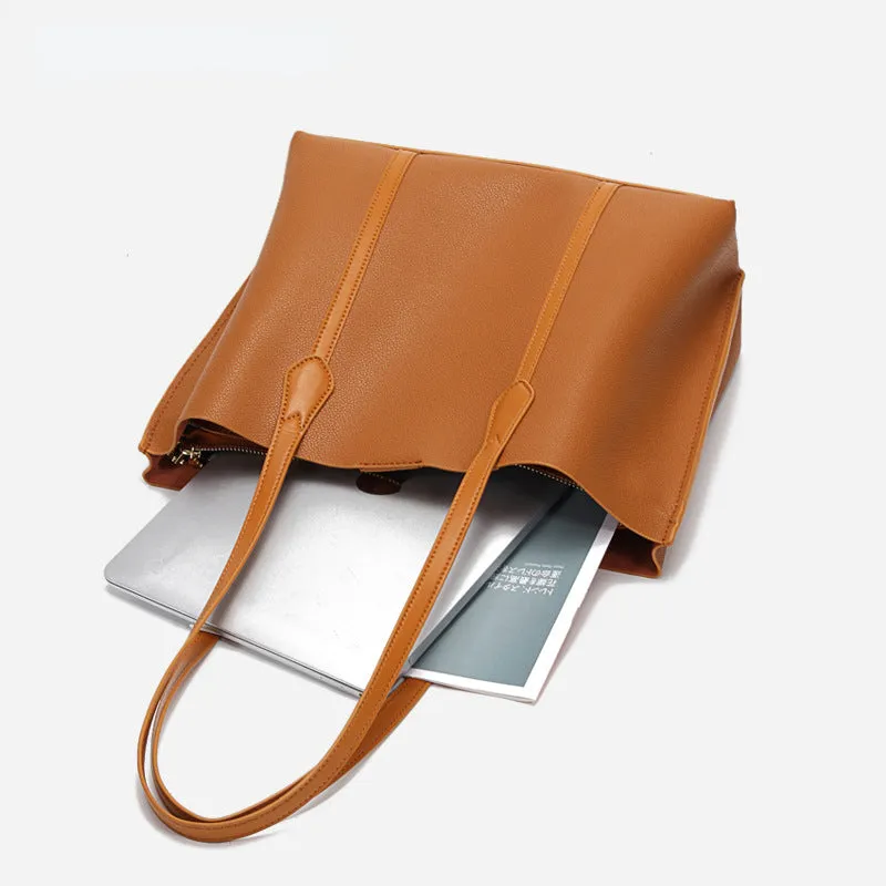 Brown Leather Tote Handbags for Women L2042