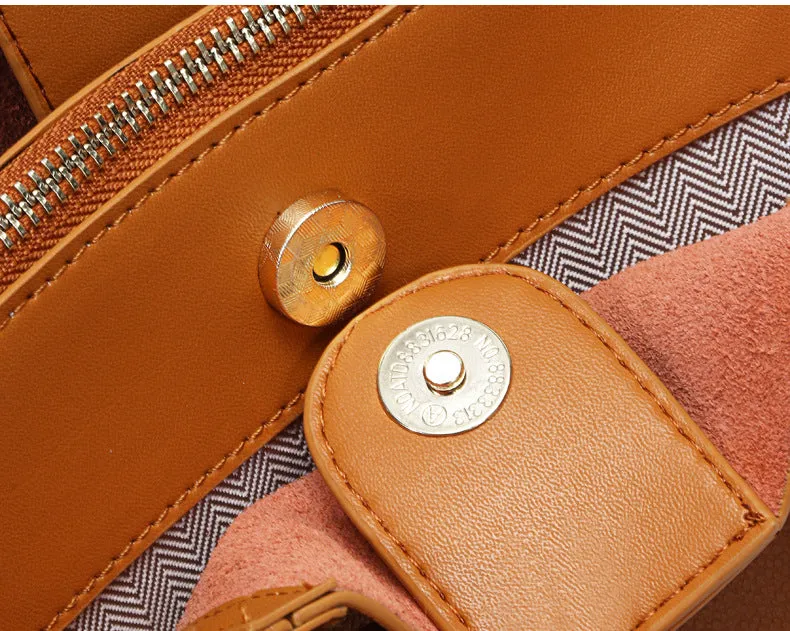 Brown Leather Tote Handbags for Women L2042