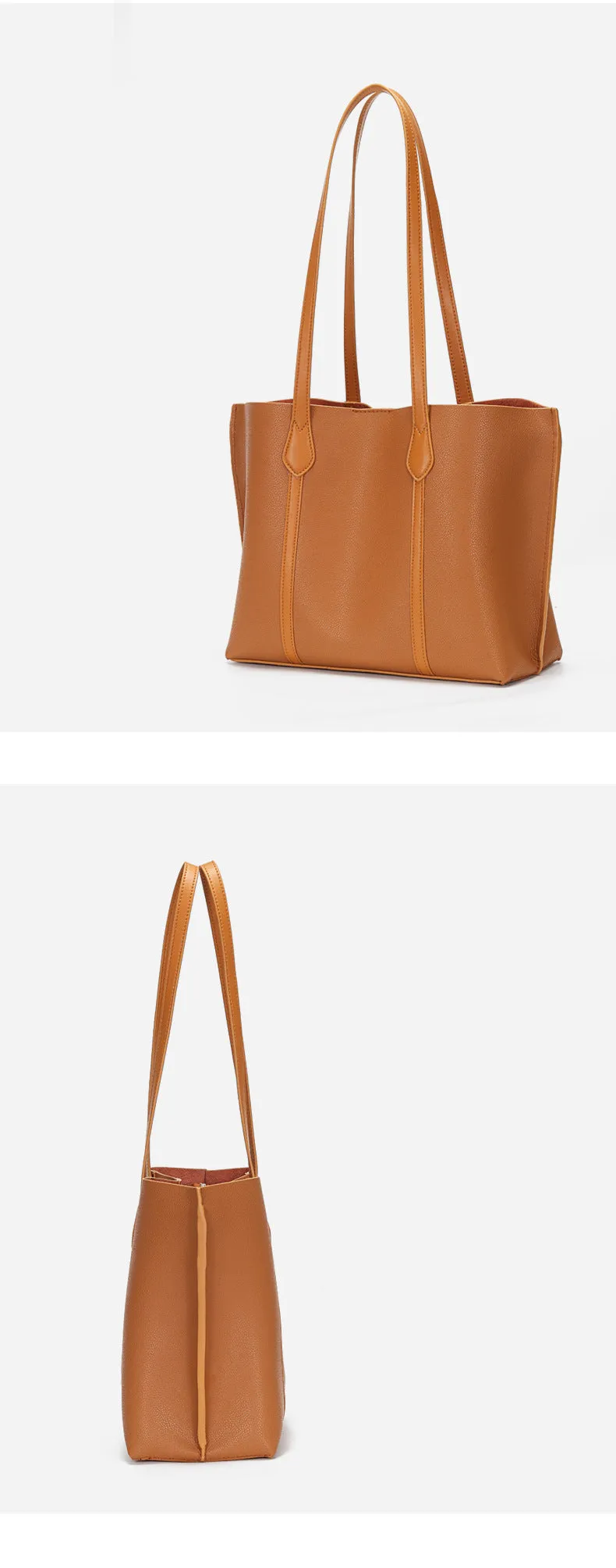Brown Leather Tote Handbags for Women L2042