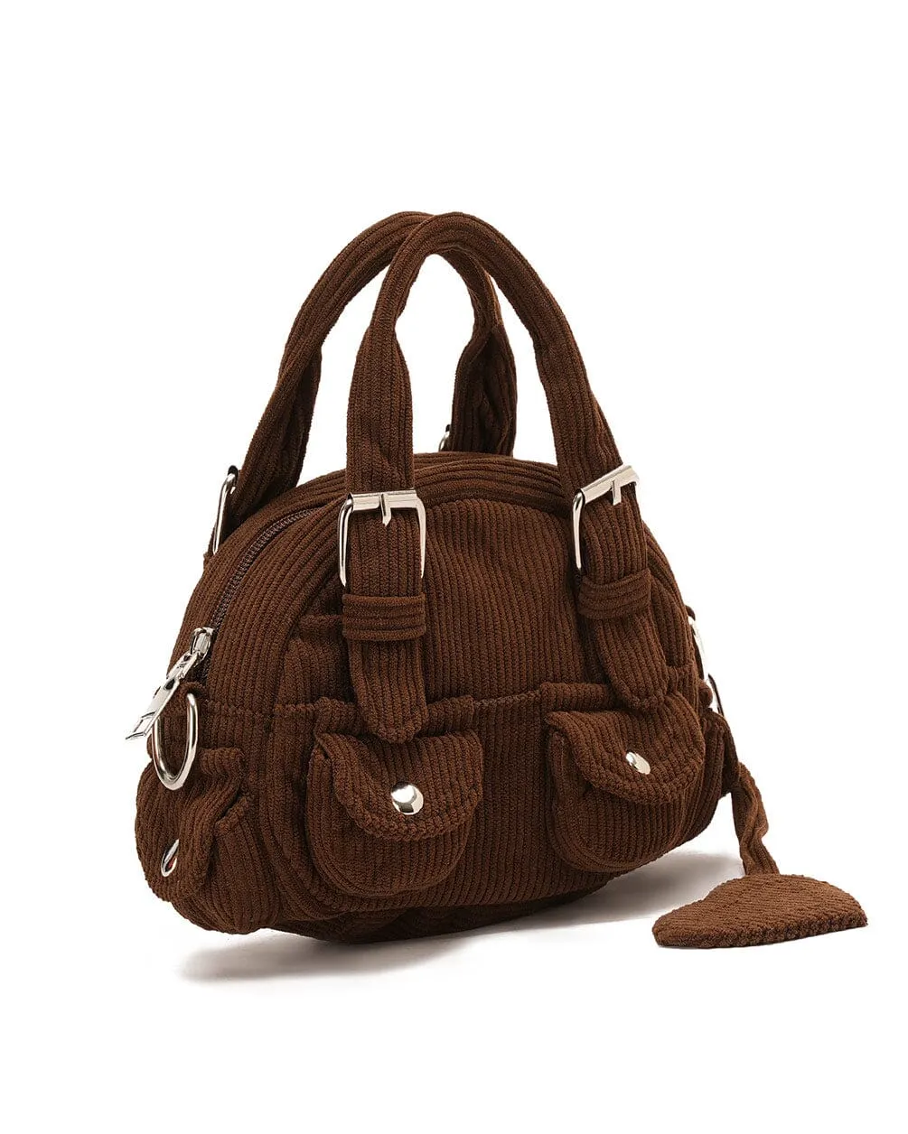 Brown Mini Corduroy Bag