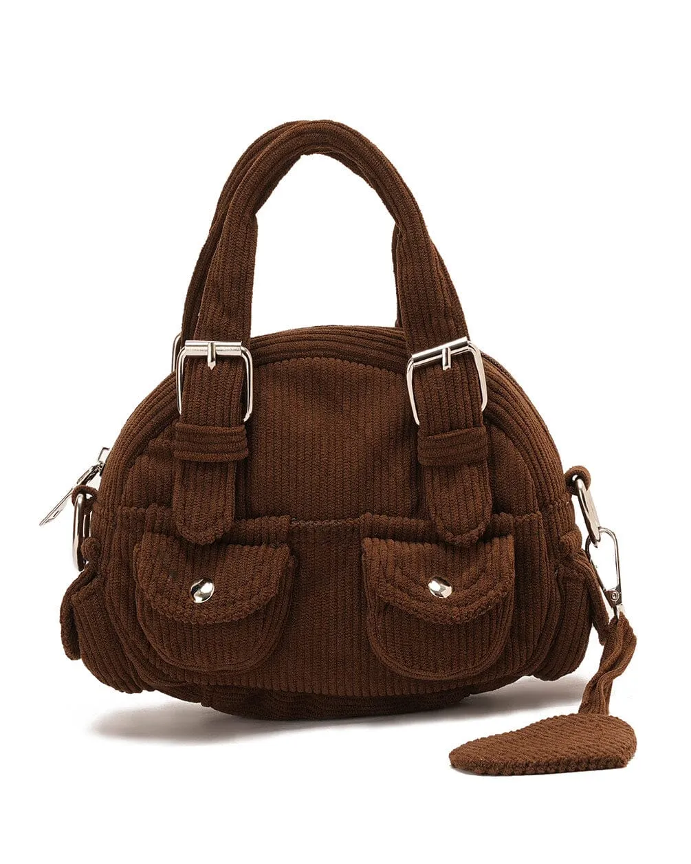 Brown Mini Corduroy Bag