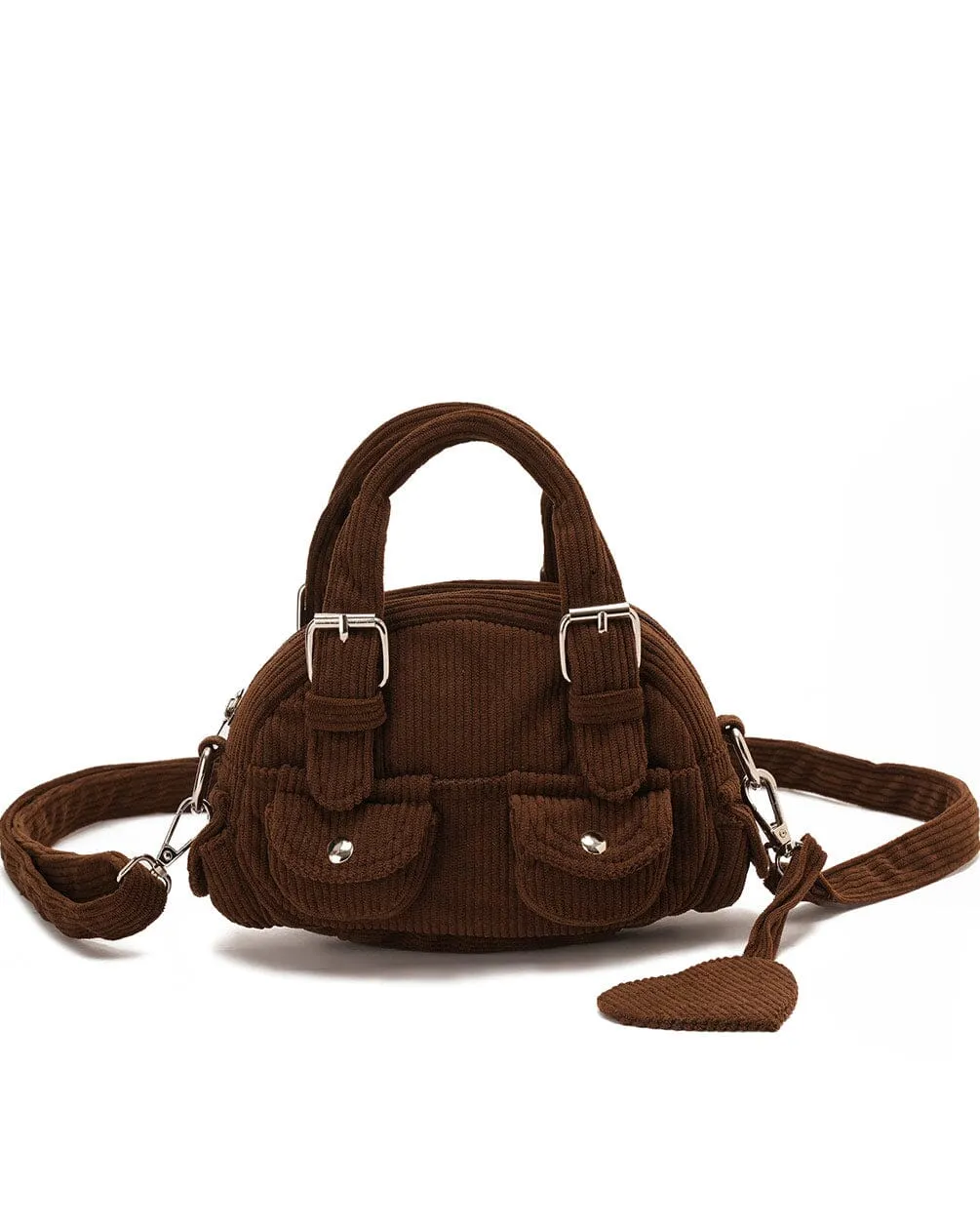 Brown Mini Corduroy Bag
