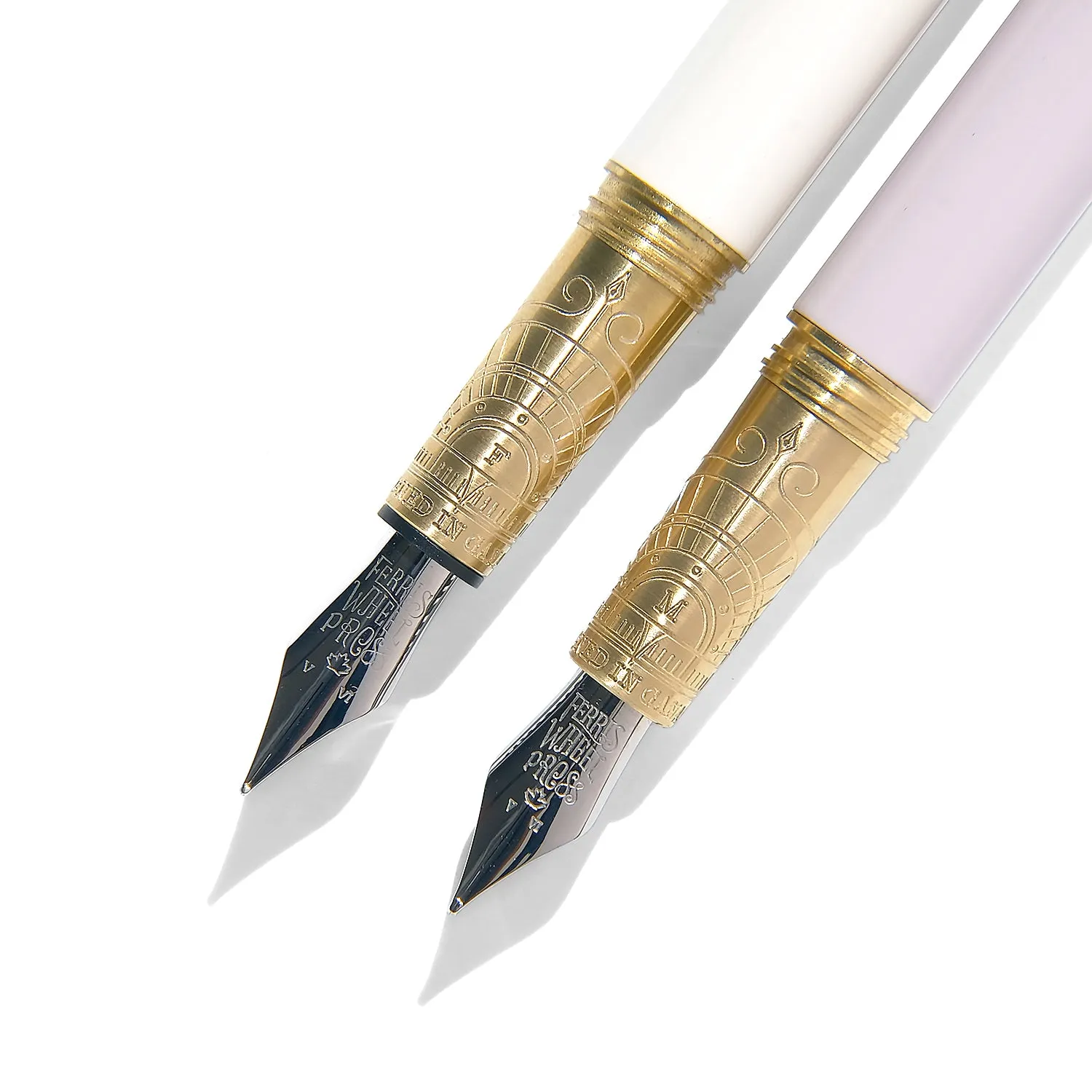 Brush Fountain Pen - Crème Glacée White (Fine)