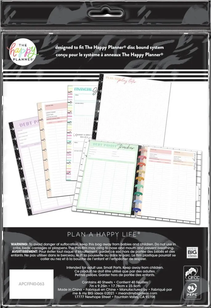 Budget Debt and Savings Classic Filler Paper