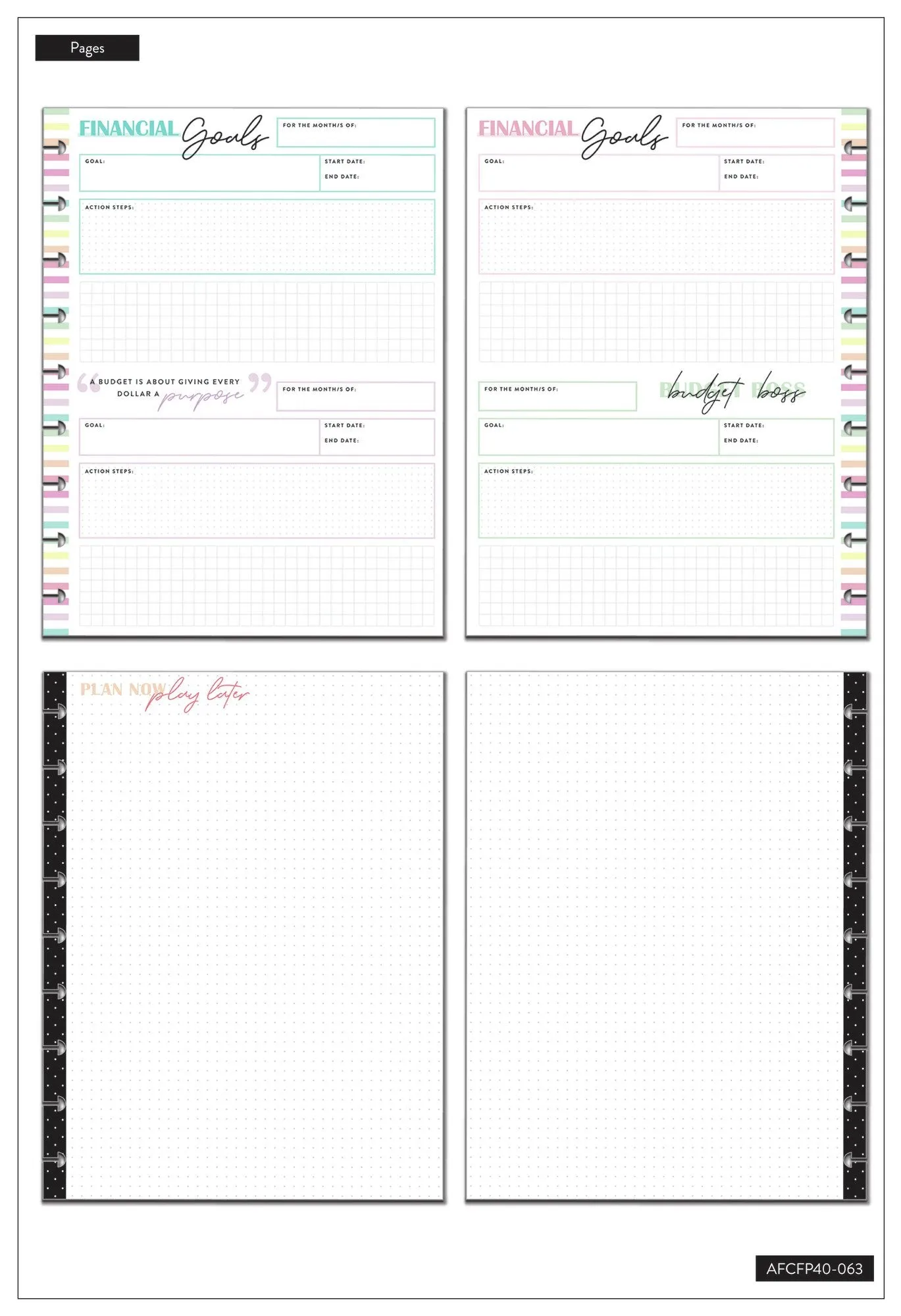 Budget Debt and Savings Classic Filler Paper