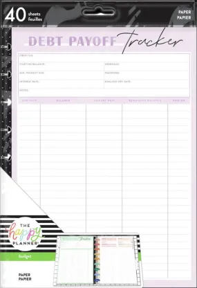 Budget Debt and Savings Classic Filler Paper