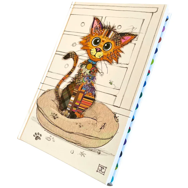 Bug Art Kimba the Kitten A5 Hardback Notebook