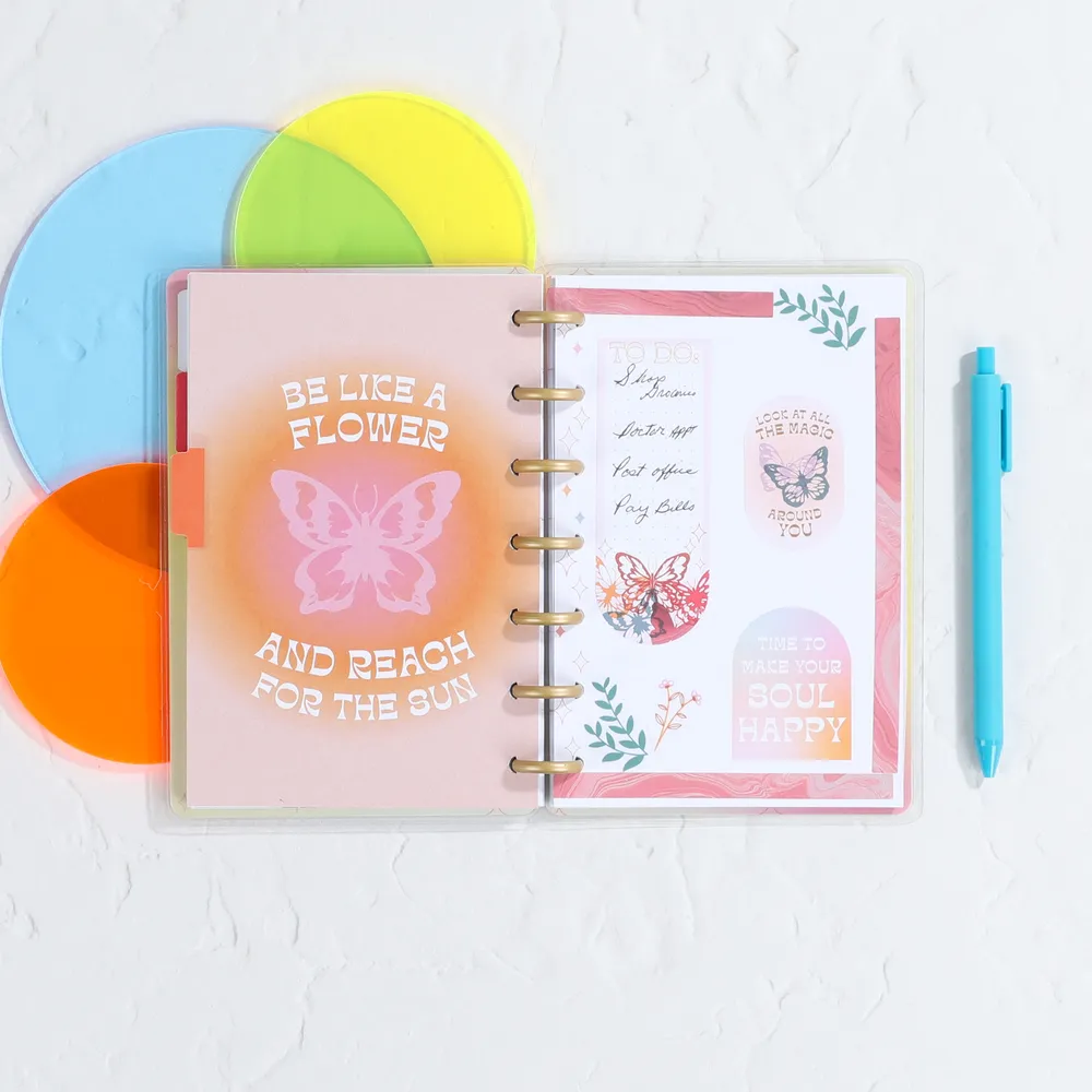 Butterfly Bliss - Dotted Lined Mini Notebook - 60 Sheets