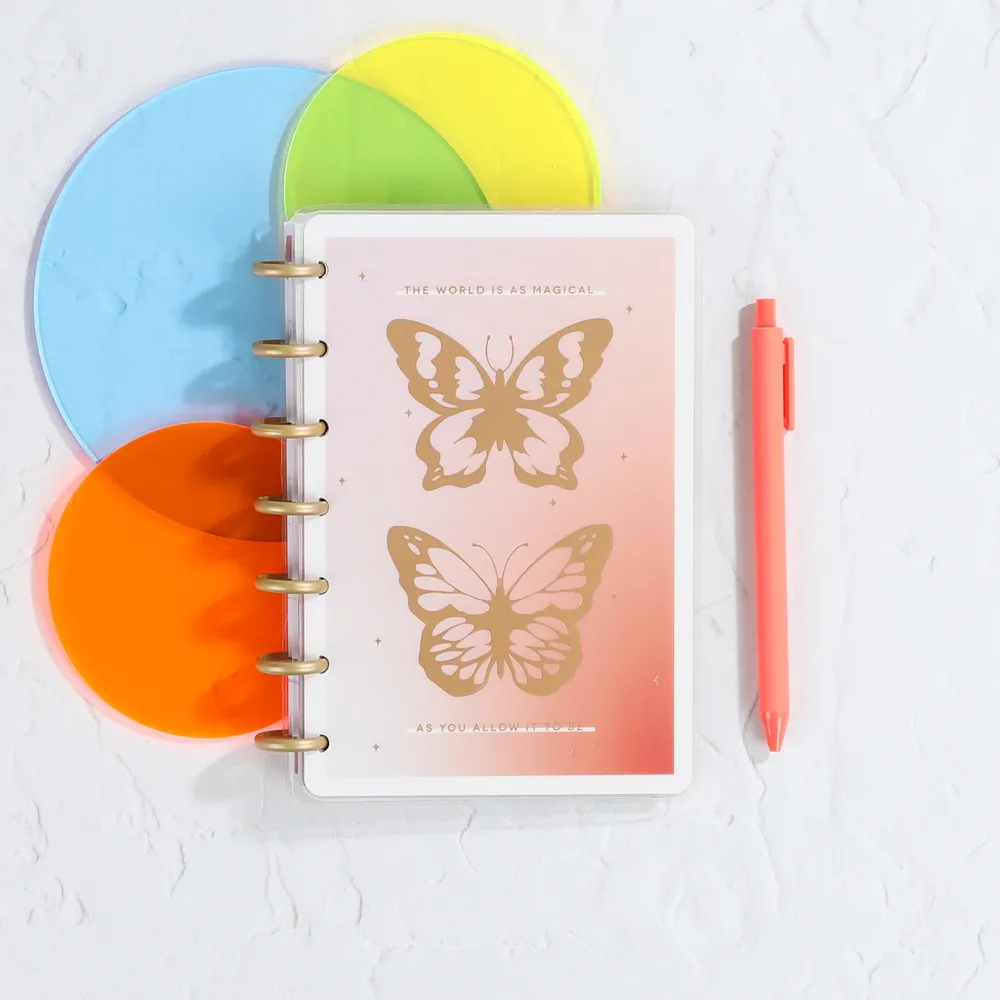 Butterfly Bliss - Dotted Lined Mini Notebook - 60 Sheets