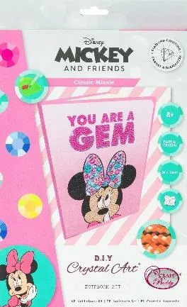 CANJ-DNY602: Classic Minnie, Crystal Art Notebook