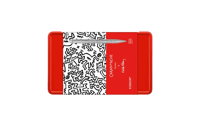 Caran d'Ache Ecridor™ Keith Haring Ballpoint Pen & Leather Case (Special Edition)