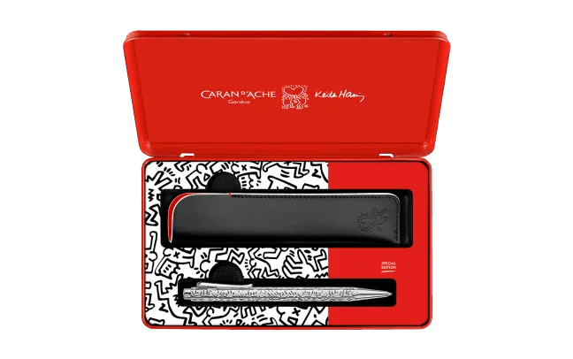 Caran d'Ache Ecridor™ Keith Haring Ballpoint Pen & Leather Case (Special Edition)