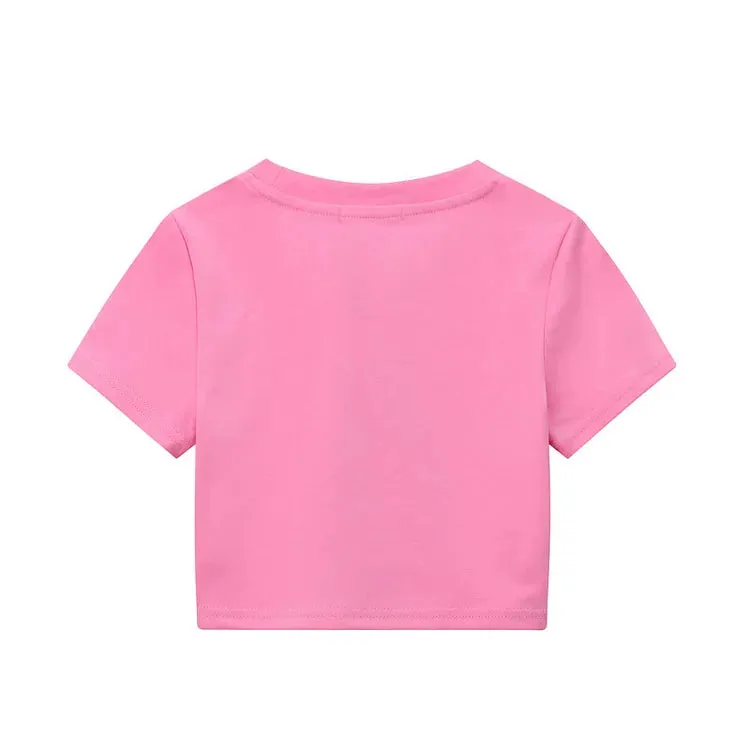 Cartoon 3D Bunny Round Neck T-Shirt