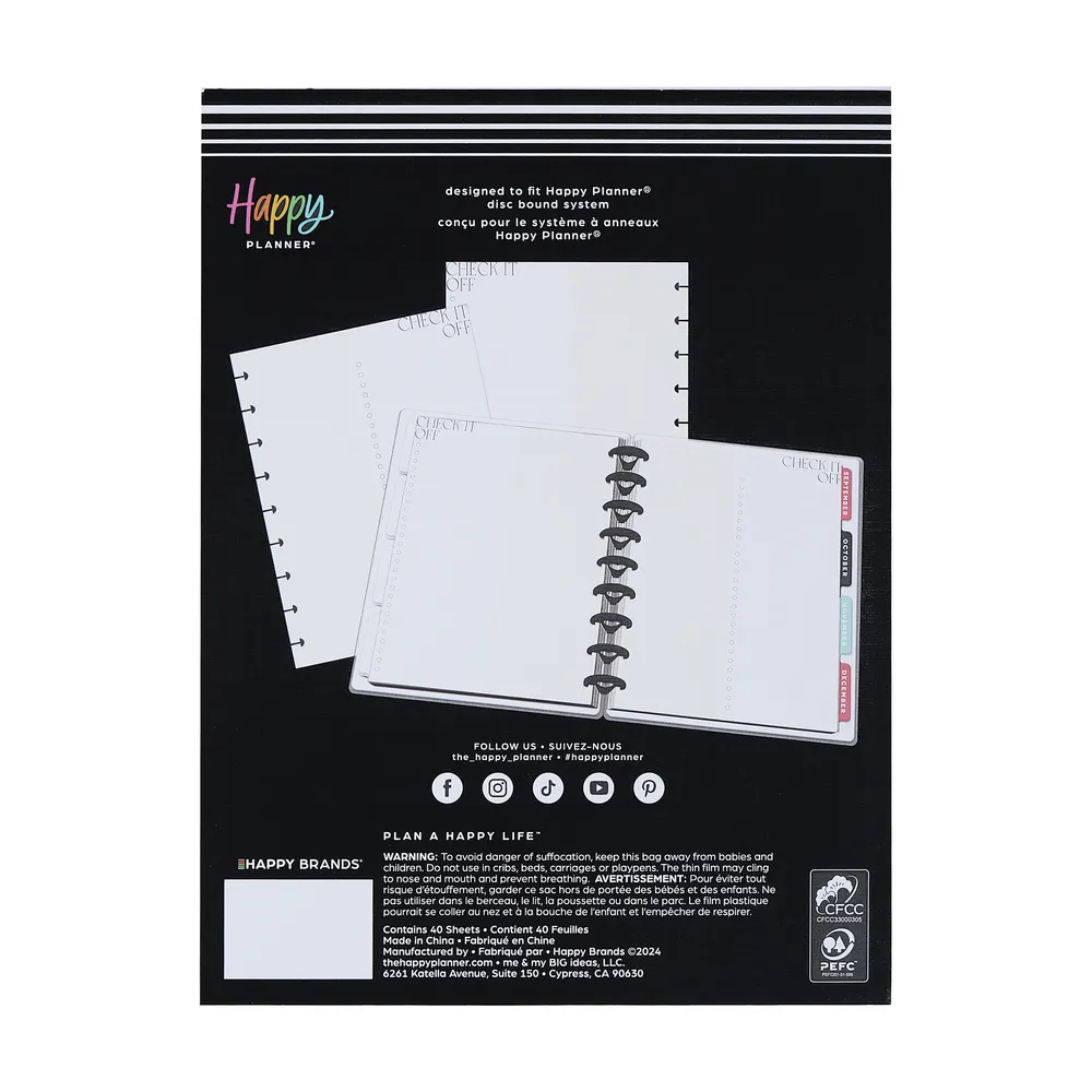 Check It Off - Dot Grid   Checklist Classic Filler Paper - 40 Sheets