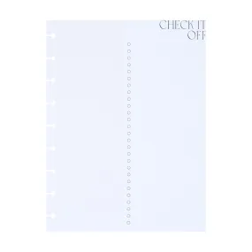 Check It Off - Dot Grid   Checklist Classic Filler Paper - 40 Sheets