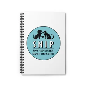 Circle SNIP BUS - Spiral Notebook - Ruled Line
