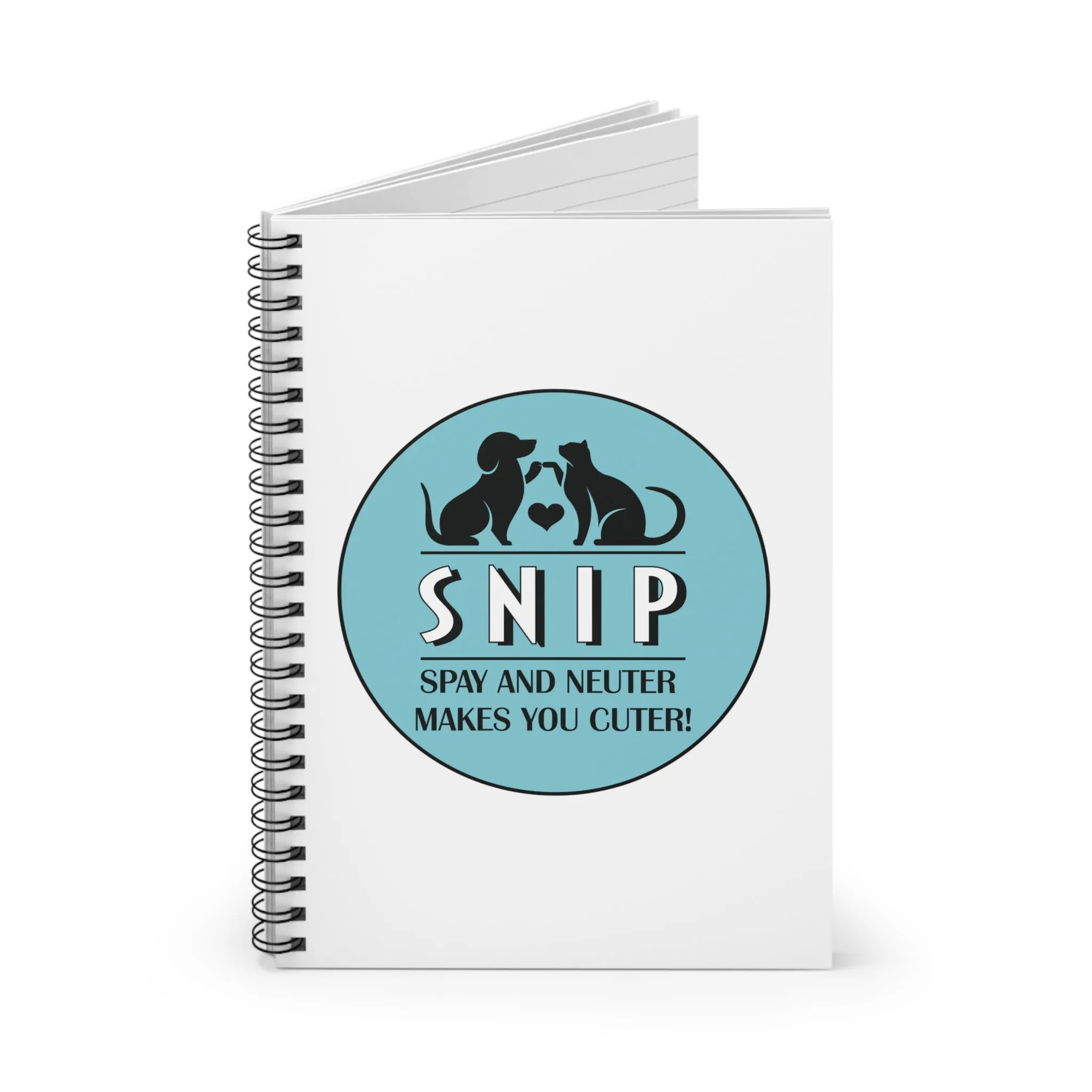 Circle SNIP BUS - Spiral Notebook - Ruled Line