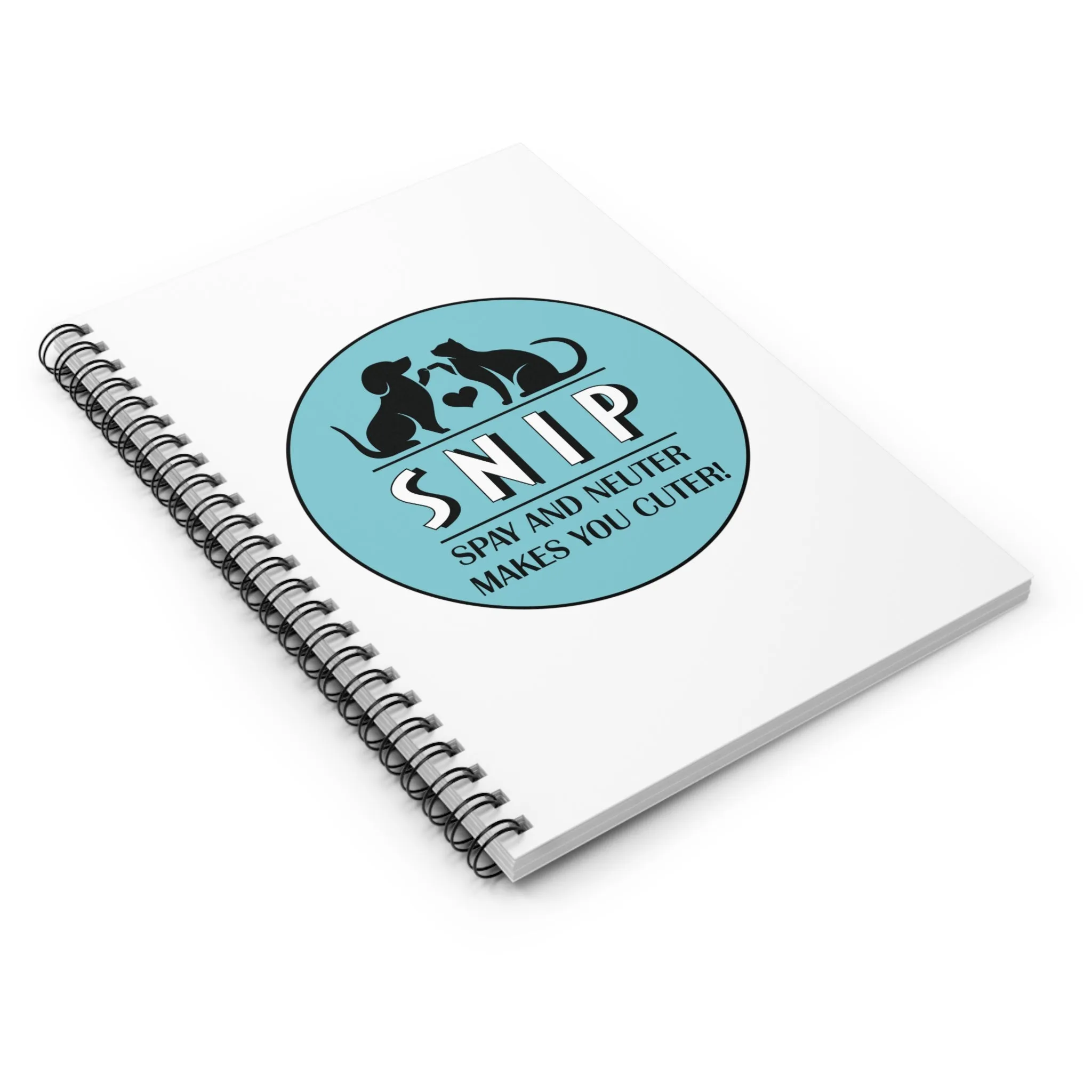 Circle SNIP BUS - Spiral Notebook - Ruled Line