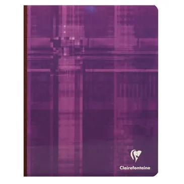 Clairefontaine Clothbound Notebook - Ruled 96 sheets - 6 1/2 x 8 1/4 - Assorted