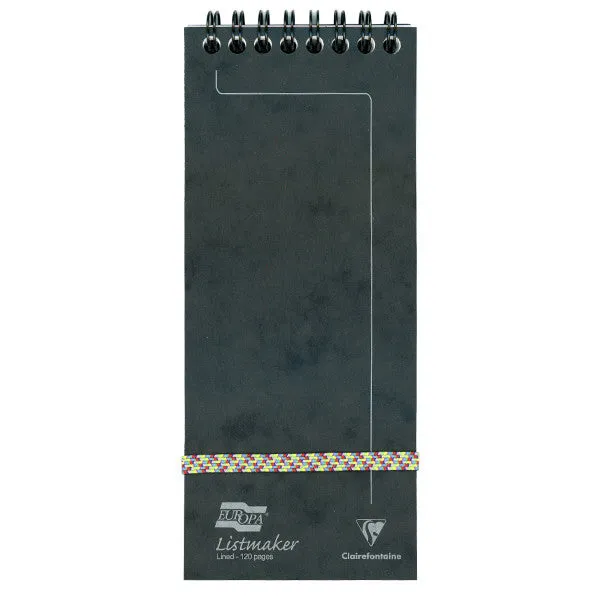 Clairefontaine Europa Listmaker Wirebound Notepad (180x76)