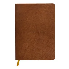 Clairefontaine Flying Spirit Leather Notebook A5 Cognac