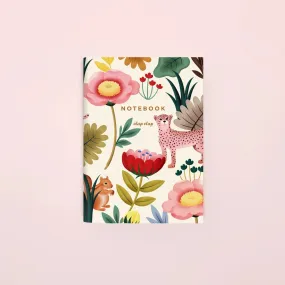 Clap Clap Animal Kingdom Pocket Notebook in Cream - Blank