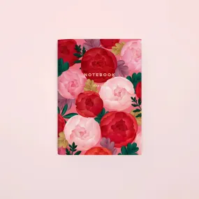 Clap Clap Peony Pocket Notebook - Blank