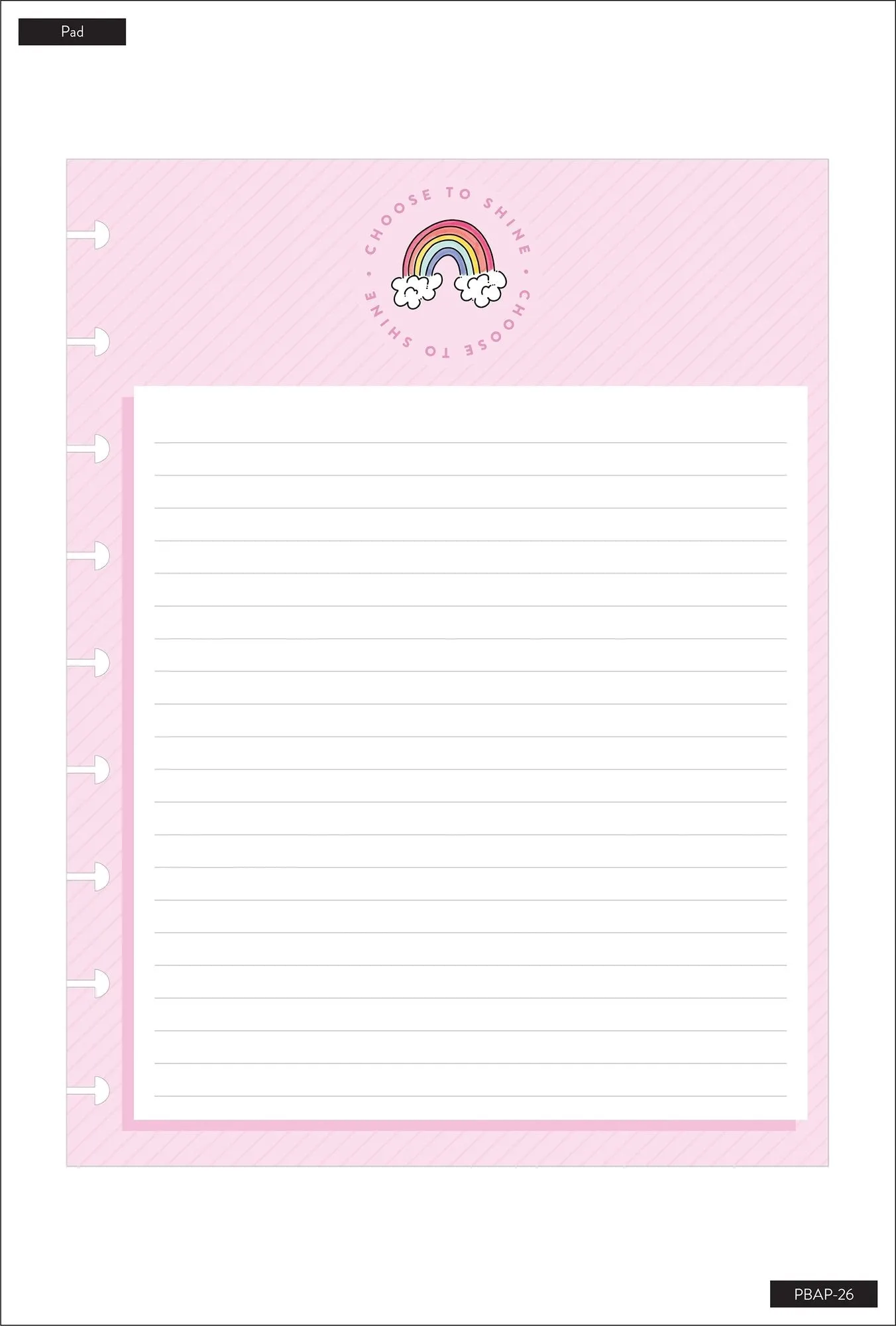 Classic Block Paper Pad - Rainbow