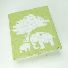 Classic Elephant POOPOOPAPER - Mom & Baby - Grass - Eco-friendly Journal
