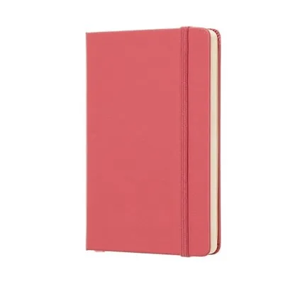 Classic Notebook, Hard Cover, Pocket, Blank, Daisy Pink