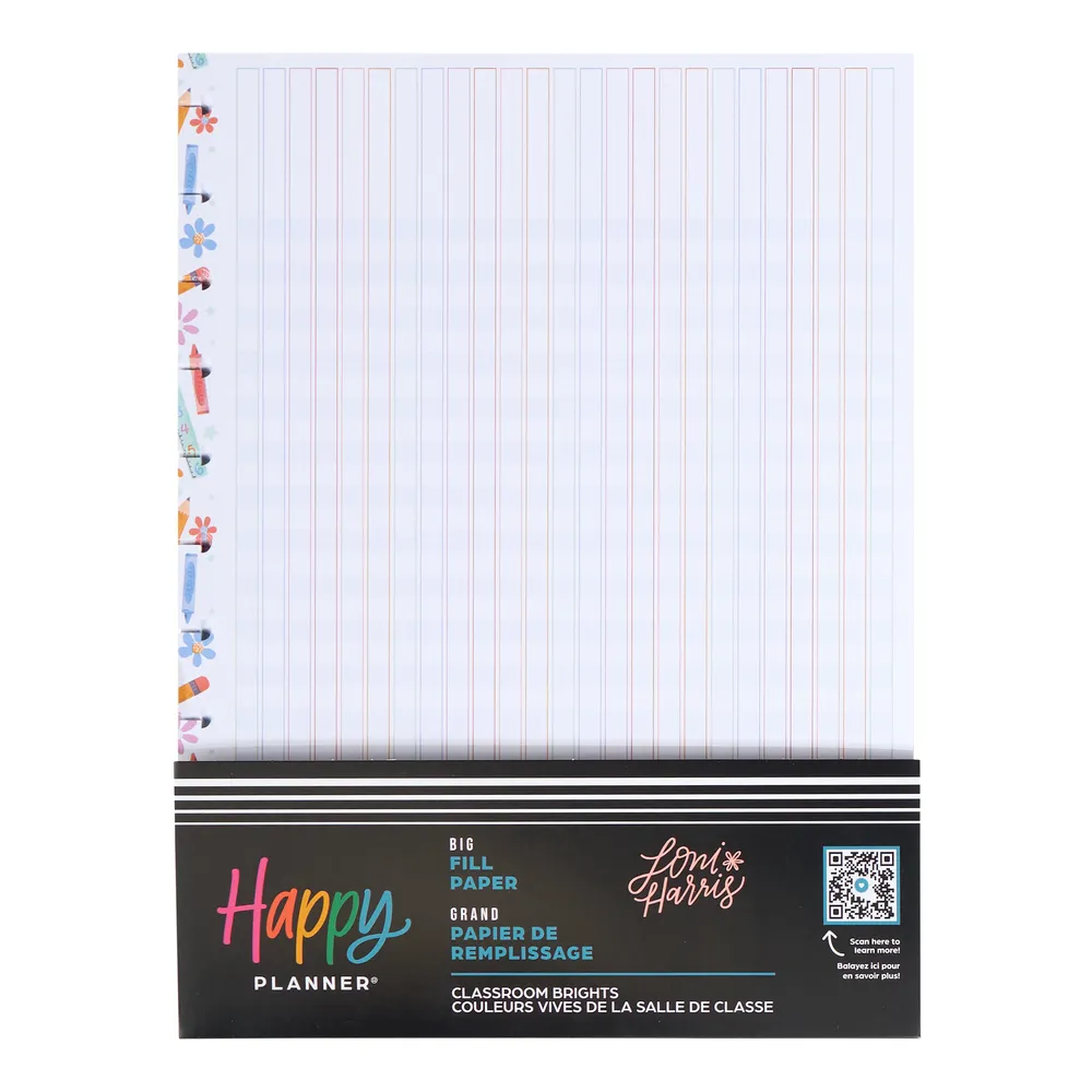 Classroom Brights Teacher - Teacher Checklist Big Filler Paper - 40 Sheets