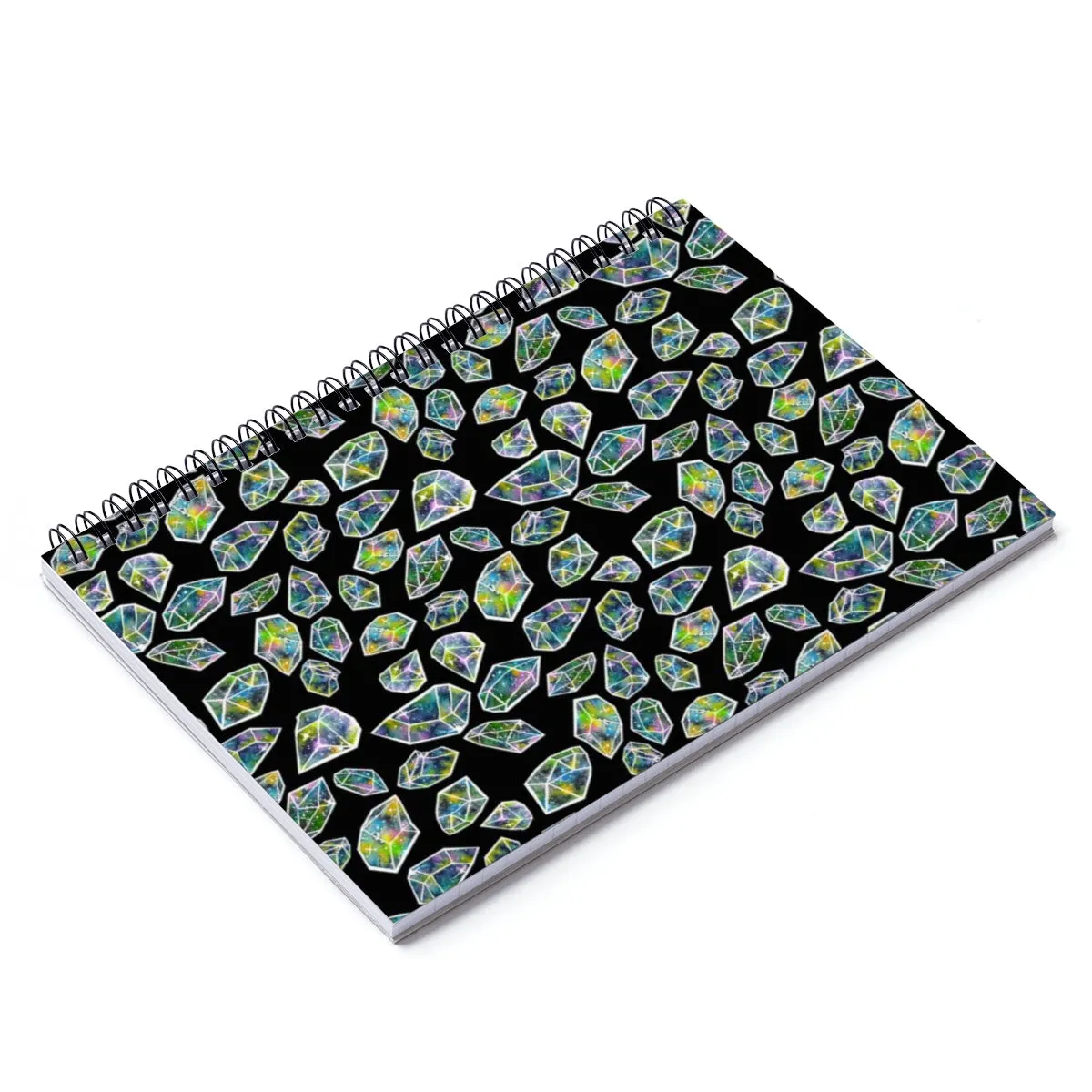 Cosmic Crystal Spiral Notebook - Ruled Line