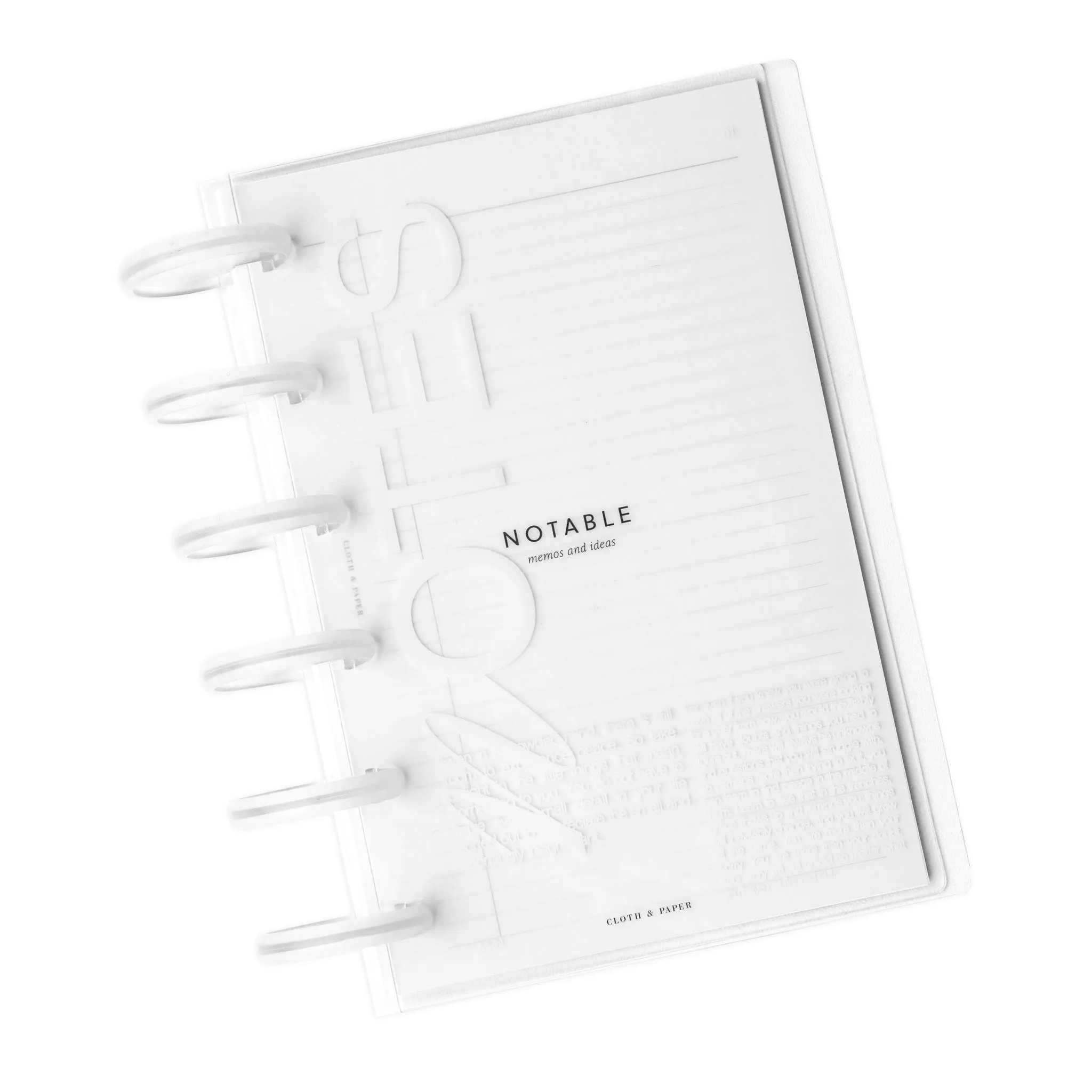 Crystal Clear Notebook Cover | Notes | CP Petite