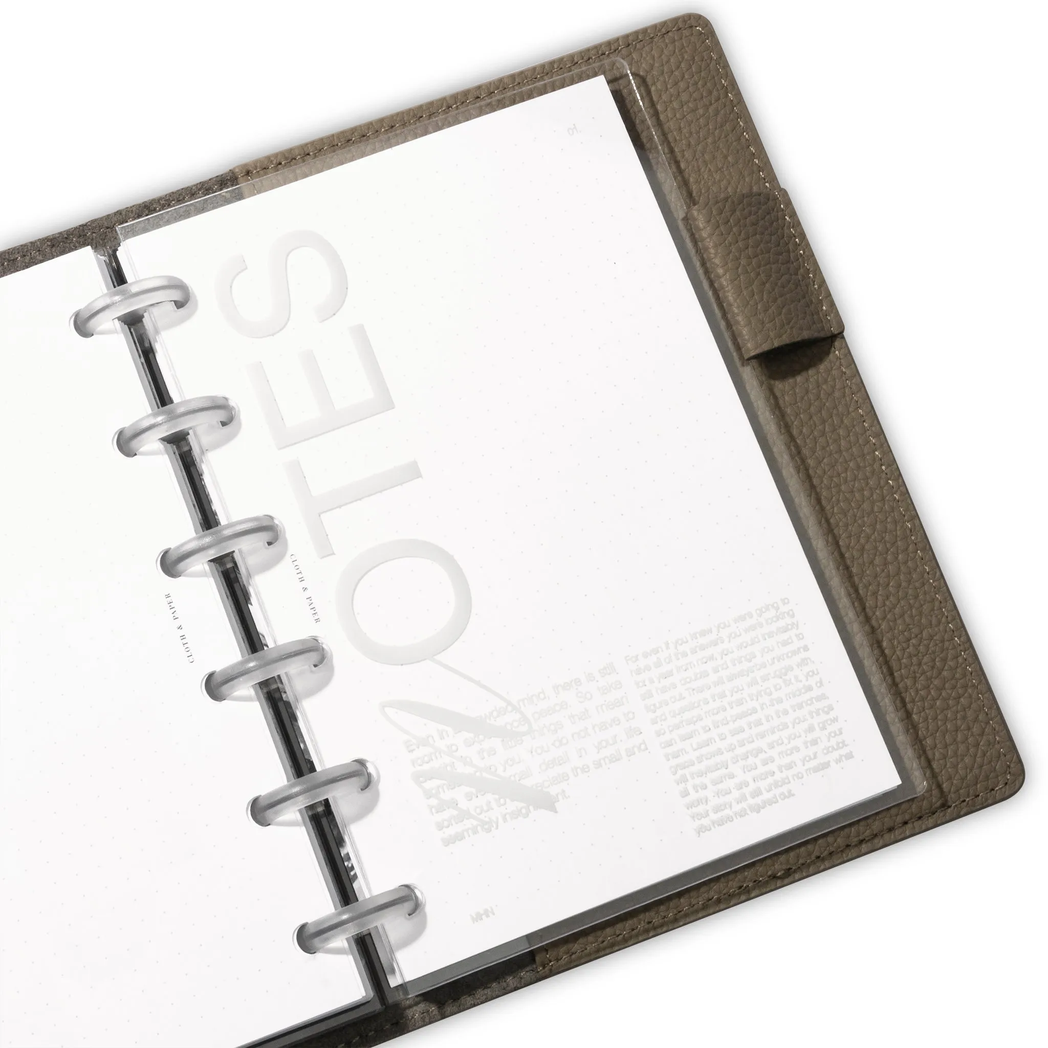 Crystal Clear Notebook Cover | Notes | CP Petite