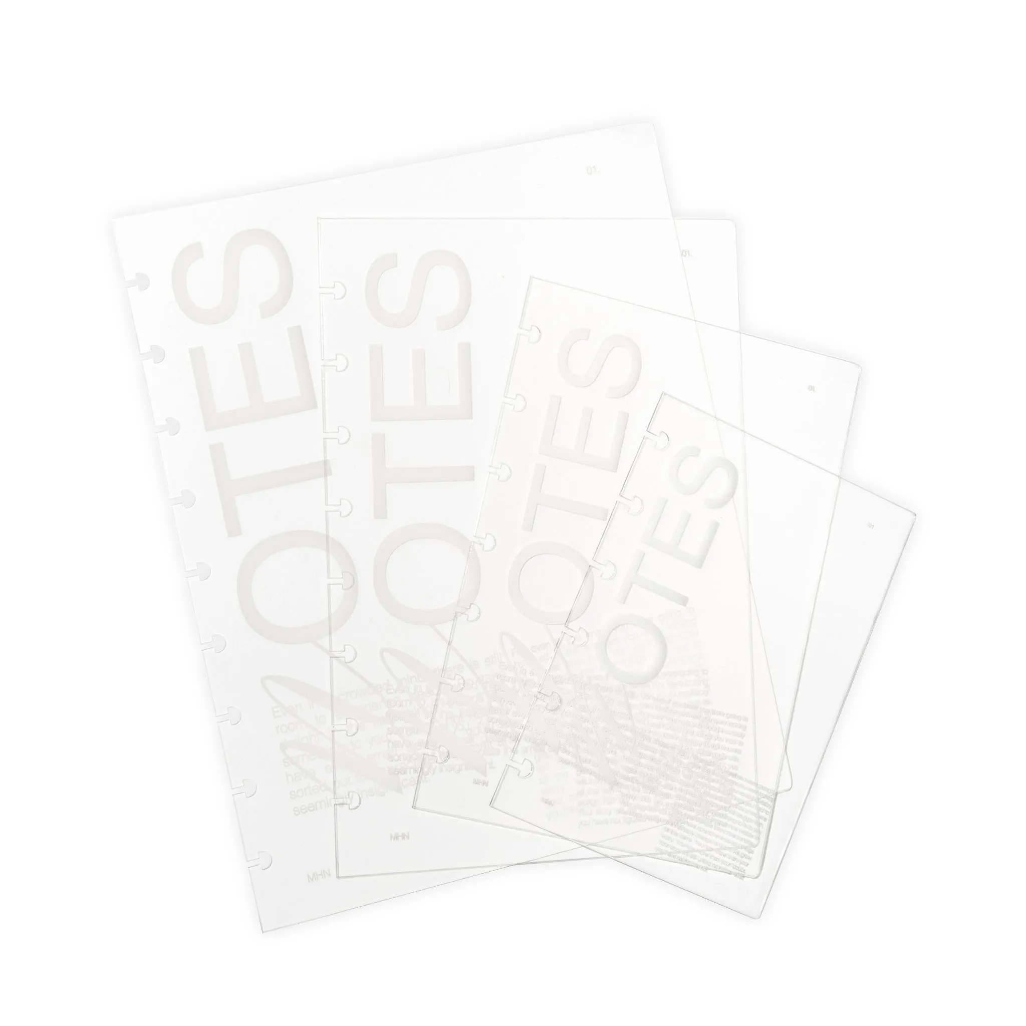 Crystal Clear Notebook Cover | Notes | CP Petite