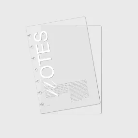 Crystal Clear Notebook Cover | Notes | HP Mini