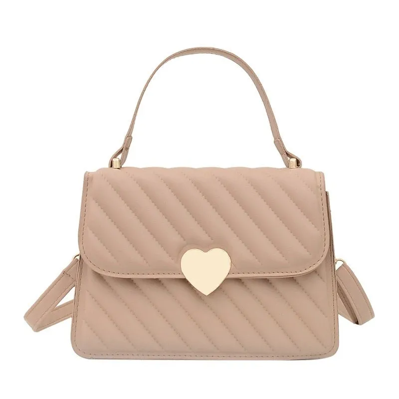 Darianrojas Embroidery Thread Quilted Crossbody Bag for Women Luxury Designer PU Leather Tote Bags Lady Retro Shoulder Handbag