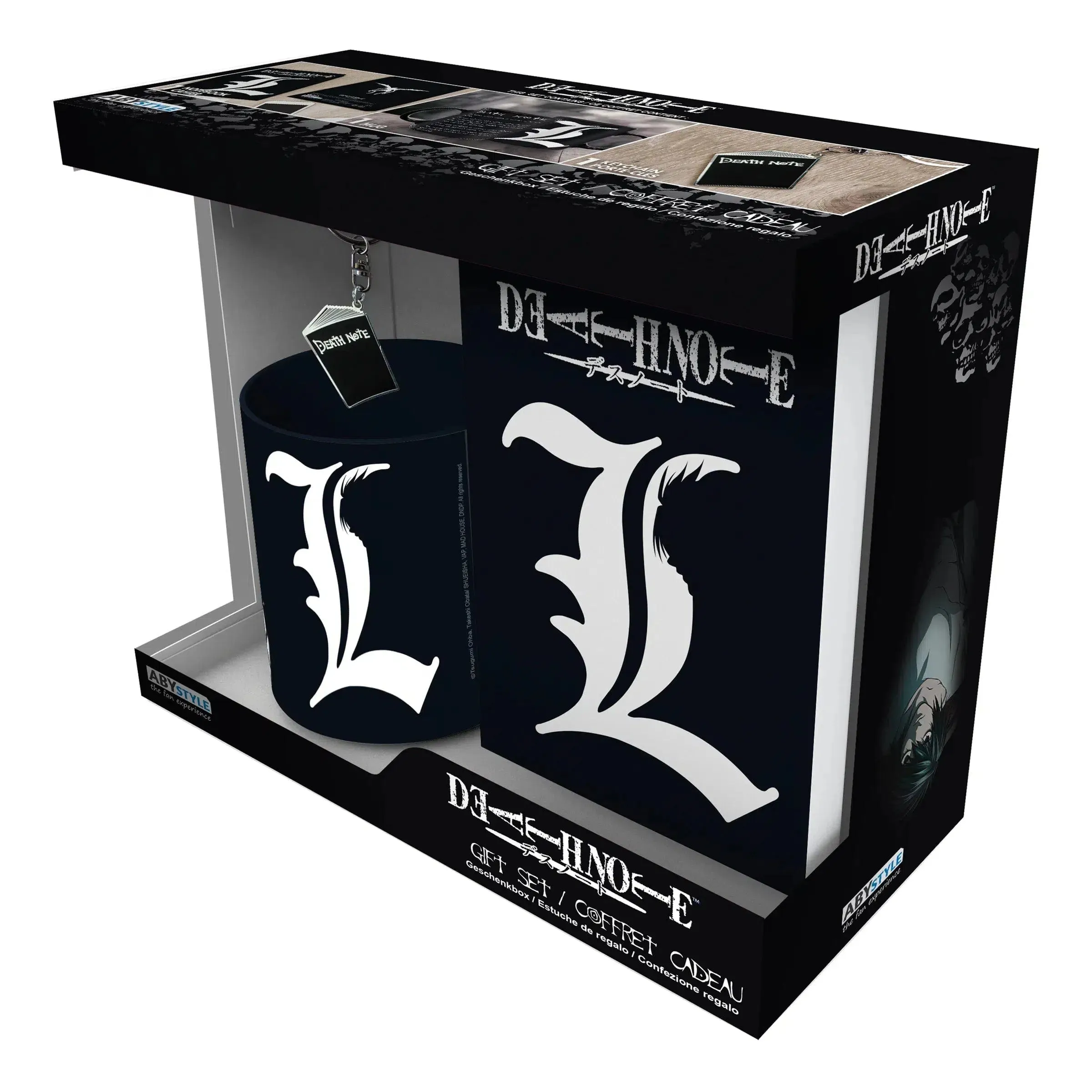 Death Note - "L" 3-Piece Gift Set - ABYstyle - Mug, Keychain, Notebook