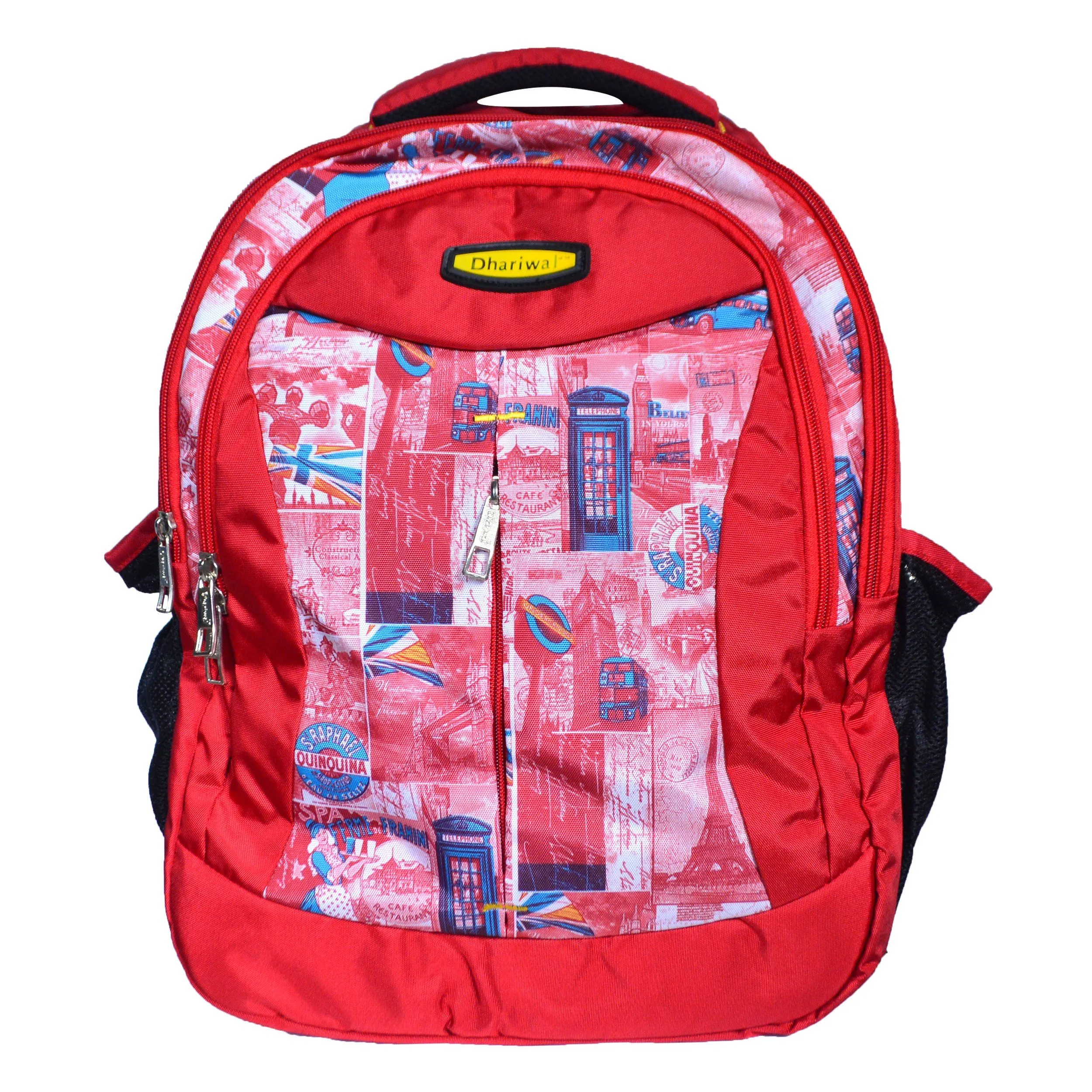 Dhariwal Triple Compartment Backpack with Rain Cover 39L BP-217