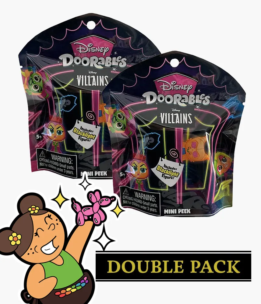Disney Doorables - Mini Peek - Villians (Blacklight)