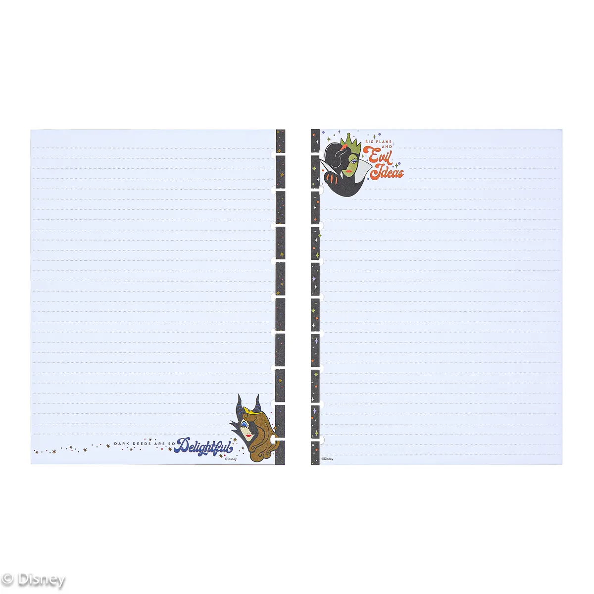 Disney Good vs. Evil - Dotted Lined Classic Filler Paper - 40 Sheets