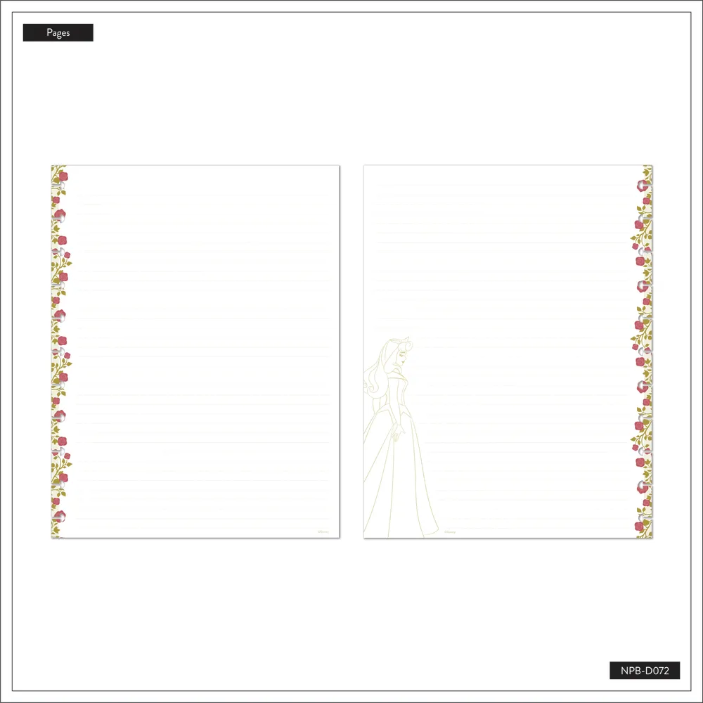 Disney Sleeping Beauty 65th Anniversary - Dotted Lined Big Notebook - 60 Sheets