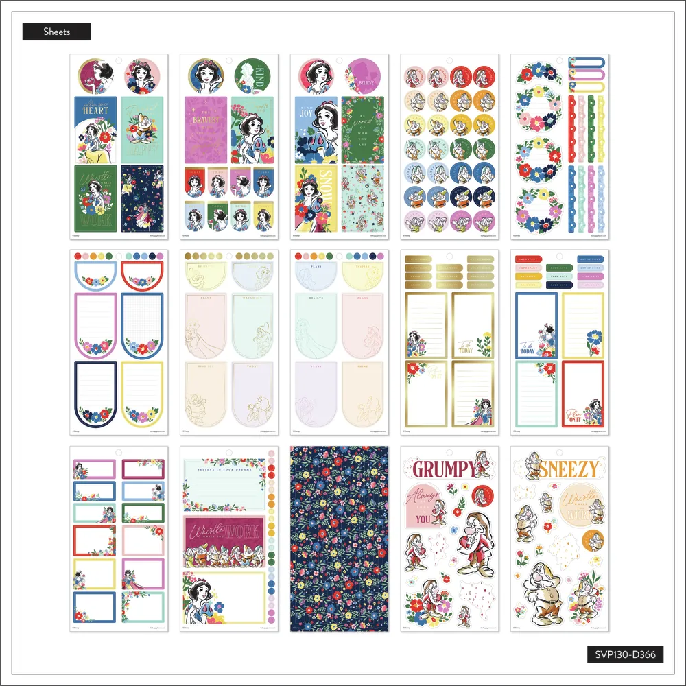 Disney Snow White - Value Pack Stickers - Big