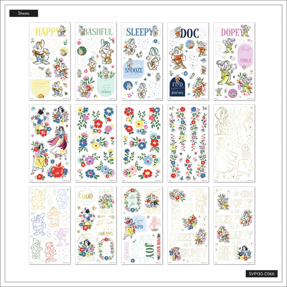 Disney Snow White - Value Pack Stickers - Big
