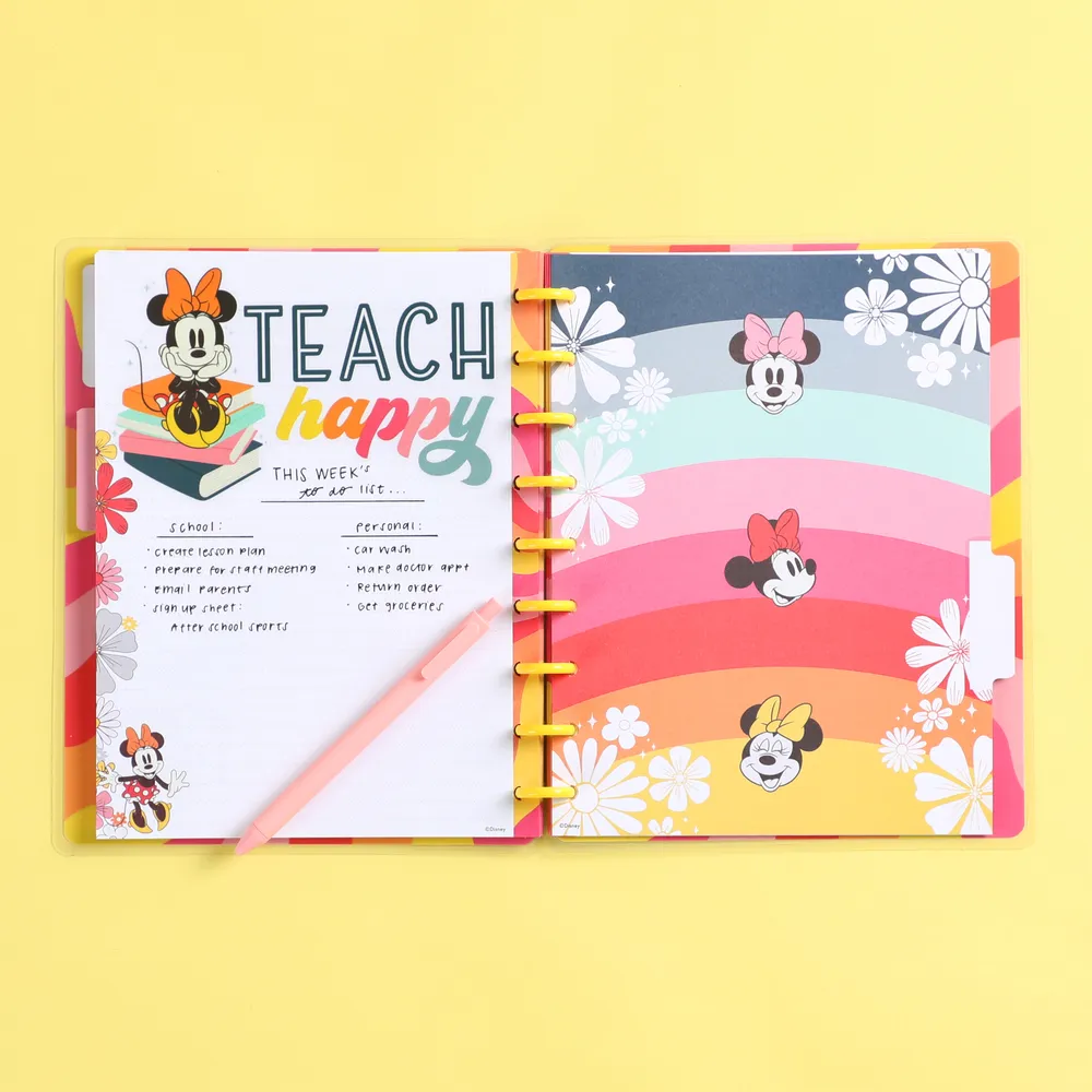 Disney Sunny Minnie Teacher - Dotted Lined Classic Teacher Notebook - 60 Sheets